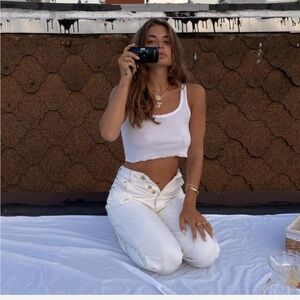 Heavy Manners White Women Jeans